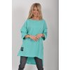 Tyrkysové oversize tričko ES6337