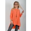 Oranžové oversize tričko ES6392