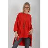 Červené oversize tričko ES6396
