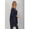 Tmavě modré oversize tričko ES6399