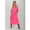 Růžové bavlněné šaty ES6429