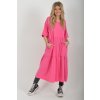 Růžové bavlněné šaty ES6429