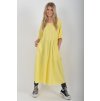 Žluté bavlněné šaty ES6431