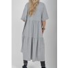 Šedé bavlněné šaty ES6432