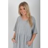 Šedé bavlněné šaty ES6432