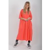 Malinové bavlněné šaty ES6434