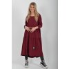 Bordó bavlněné šaty ES6445