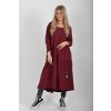 Bordó bavlněné šaty ES6445