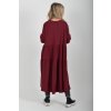 Bordó bavlněné šaty ES6445