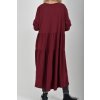 Bordó bavlněné šaty ES6445