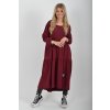 Bordó bavlněné šaty ES6445