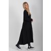 Černé bavlněné šaty ES6449
