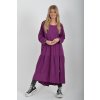 Fialové bavlněné šaty ES6453
