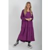 Fialové bavlněné šaty ES6453