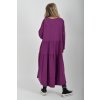 Fialové bavlněné šaty ES6453
