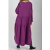 Fialové bavlněné šaty ES6453