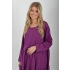 Fialové bavlněné šaty ES6453