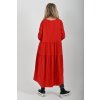 Červené bavlněné šaty ES6454