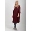 Bordó šaty ES6548