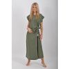 Khaki šaty ES6573