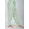 Mentolové lněné kalhoty ES6607