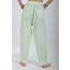Mentolové lněné kalhoty ES6607