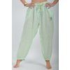 Mentolové lněné kalhoty ES6607