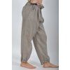 Šedé lněné kalhoty ES6608