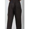 Čokoládové lněné kalhoty ES6609