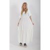 Dlouhé bílé šaty ES6629