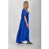 Dlouhé modré šaty ES6630