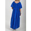 Dlouhé modré šaty ES6630