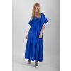 Dlouhé modré šaty ES6630