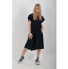 Černé mušelínové šaty ES6673