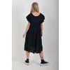 Černé mušelínové šaty ES6673