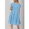 Modré mušelínové šaty ES6677