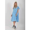 Modré mušelínové šaty ES6677
