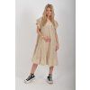 Béžové mušelínové šaty ES6679