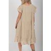 Béžové mušelínové šaty ES6679