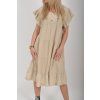 Béžové mušelínové šaty ES6679