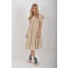 Béžové mušelínové šaty ES6679
