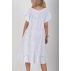 Bílé mušelínové šaty ES6680