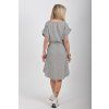 Šedé mušelínové šaty ES6705