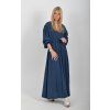 Tmavě modré mušelínové šaty ES6729