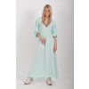 Mentolové mušelínové šaty ES6732