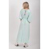 Mentolové mušelínové šaty ES6732