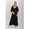 Černé mušelínové šaty ES6733