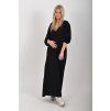 Černé mušelínové šaty ES6733