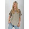 Cappuccino lněné tričko ES6746