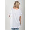 Bílé lněné tričko ES6751